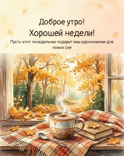 Доброе утро! Хорошей недели! — morning autumn 13